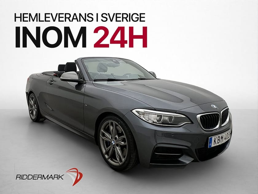 Bild 1 av BMW M235i xDrive Convertible M235 M Sport Kamera Navi H/K P-Assist 326hk