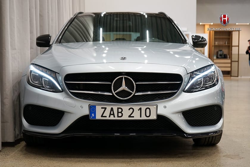 Bild 5 av Mercedes-Benz C 200 T AMG Line Pano Drag Burmester 360 Läder IHC+ Night