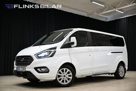 Ford Tourneo Custom 320 185HK L2|Automat|8-Sits|LED|Dubbeldörr|NyKamrem