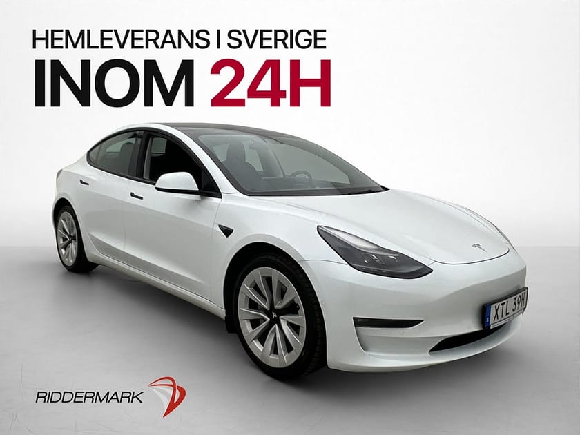 Bild 1 av Tesla Model 3 Long Range AWD 440hk Kamera Autopilot Pano