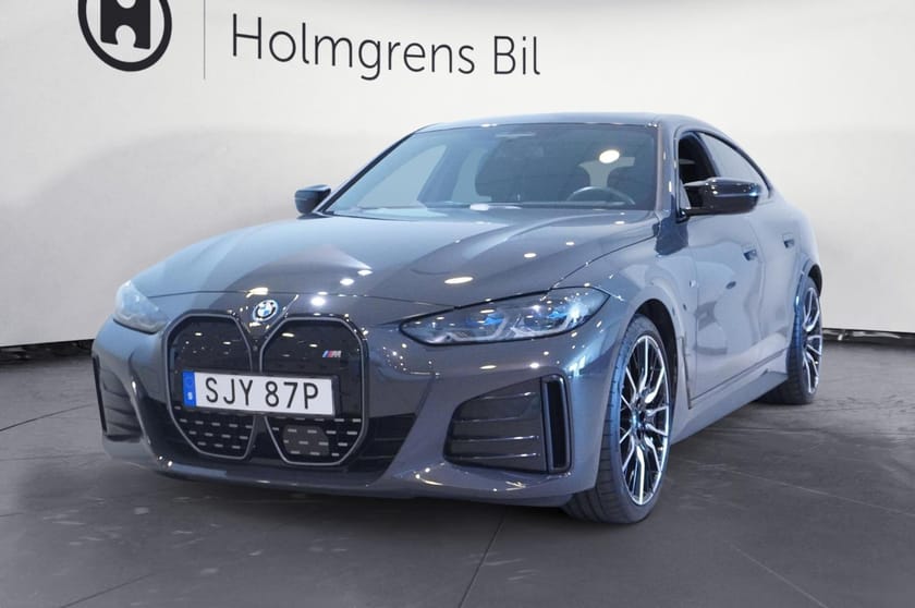 Bild 1 av BMW i4 M50 xDrive Gran Coupé M-Sport Pro, Glastaklucka, Dragkrok, Navi