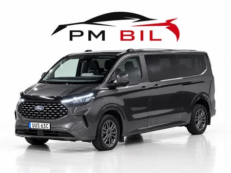 Ford Tourneo Custom 320 320L 2.0 AWD Titanium 9-Sits Läder S&V-Hjul Moms