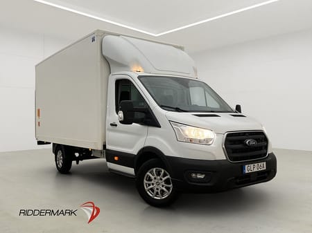 Ford Transit 350 Chassi Cab BAKGAVELLYFT Värm CARPLAY Moms 1-ÄGARE