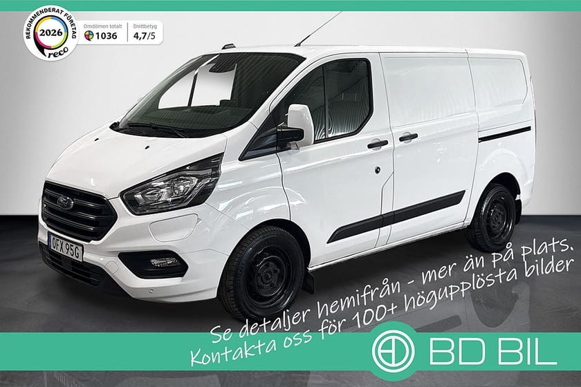 Bild 1 av Ford Transit Custom 340 Plug-in Hybrid CARPLAY BACKKAMERA 3-SITS MOMS