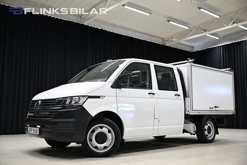 Bild 1 av Volkswagen Transporter Chassi Dubbelhytt 4Motion 150HK Dubbelhytt|Kåpa|Inredd|Leasbar|SeUtr!!