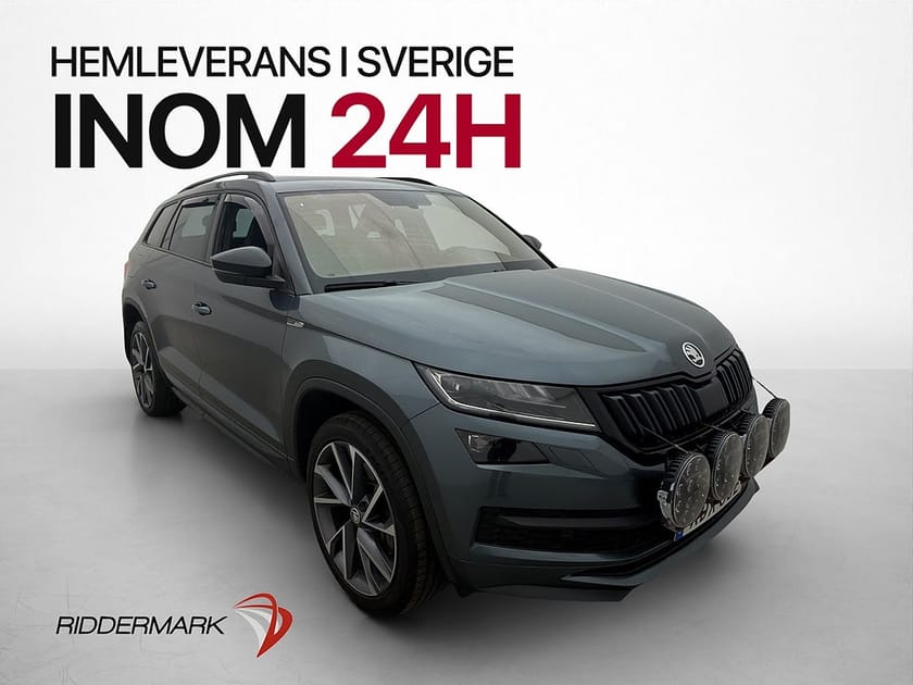 Bild 1 av Škoda Kodiaq Skoda 2.0 TDI 4X4 Sportline 7-Sits Cockpit Värm Drag