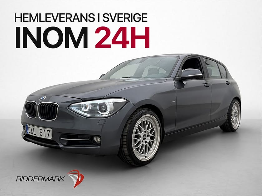 Bild 1 av BMW 120d 120 184hk Sport line Värmare Sensorer Keyless Dragkrok