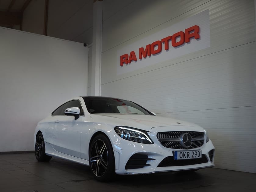 Bild 3 av Mercedes-Benz C 220 d Coupé 194hk AMG |Pano|Burmester|Navi|Kamera|