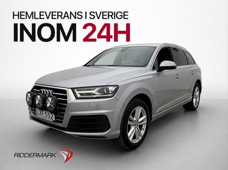 Audi Q7 3.0 V6 Q S-Line 7-Sits Drag Pano BOSE Luft Värmare