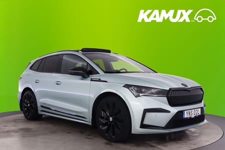 Škoda Enyaq iV 80x Founders Edition Maxad Utr! Pano 360 Drag HuD Läder 21" Elstol
