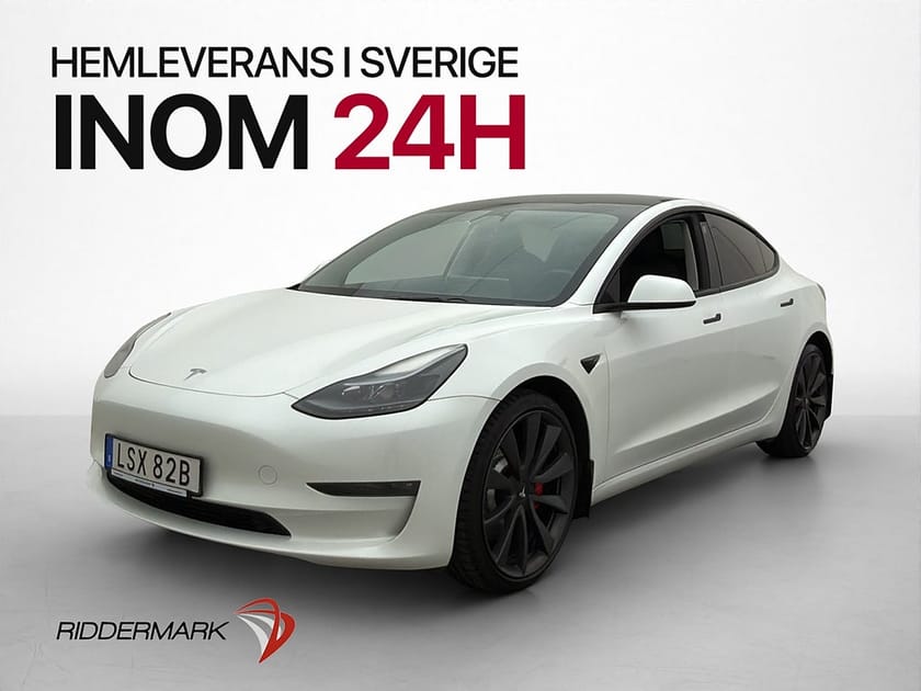 Bild 4 av Tesla Model 3 Performance Sv-Såld Autopilot Pano 360 Värmare