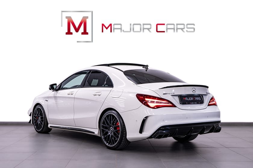 Bild 4 av Mercedes-Benz AMG CLA 45 4MATIC Coupé 4M AERO-KIT Pano Nightpkt Kamera Sportavgas 381hk