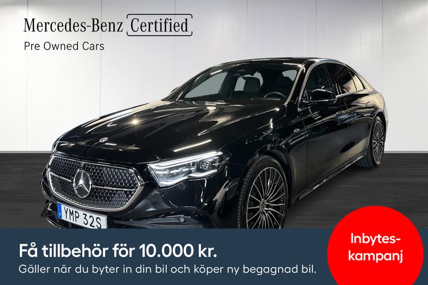 Bild 1 av Mercedes-Benz E 300 e 4MATIC 300e 4 MATIC AMG Superscreen Dragkrok Burmester Moms
