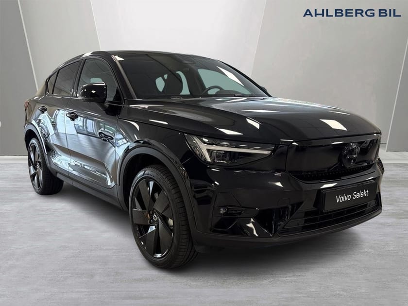 Bild 1 av Volvo EC40 Twin Motor Performance M Ultra Black Edt ⚪️ Dragkrok halvautomatisk, 360 Kamera, Pixel Tech, Google Maps, Apple Carplay