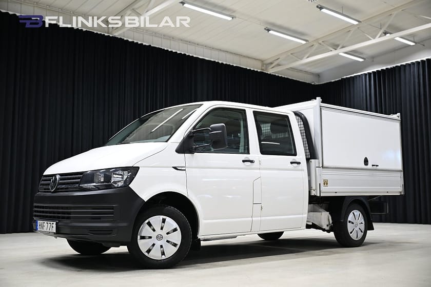 Bild 1 av Volkswagen Transporter Chassi Dubbelhytt DSG 150HK Dubbelhytt|5-Sits|Kåpa|Drag|Värmare|Leasbar