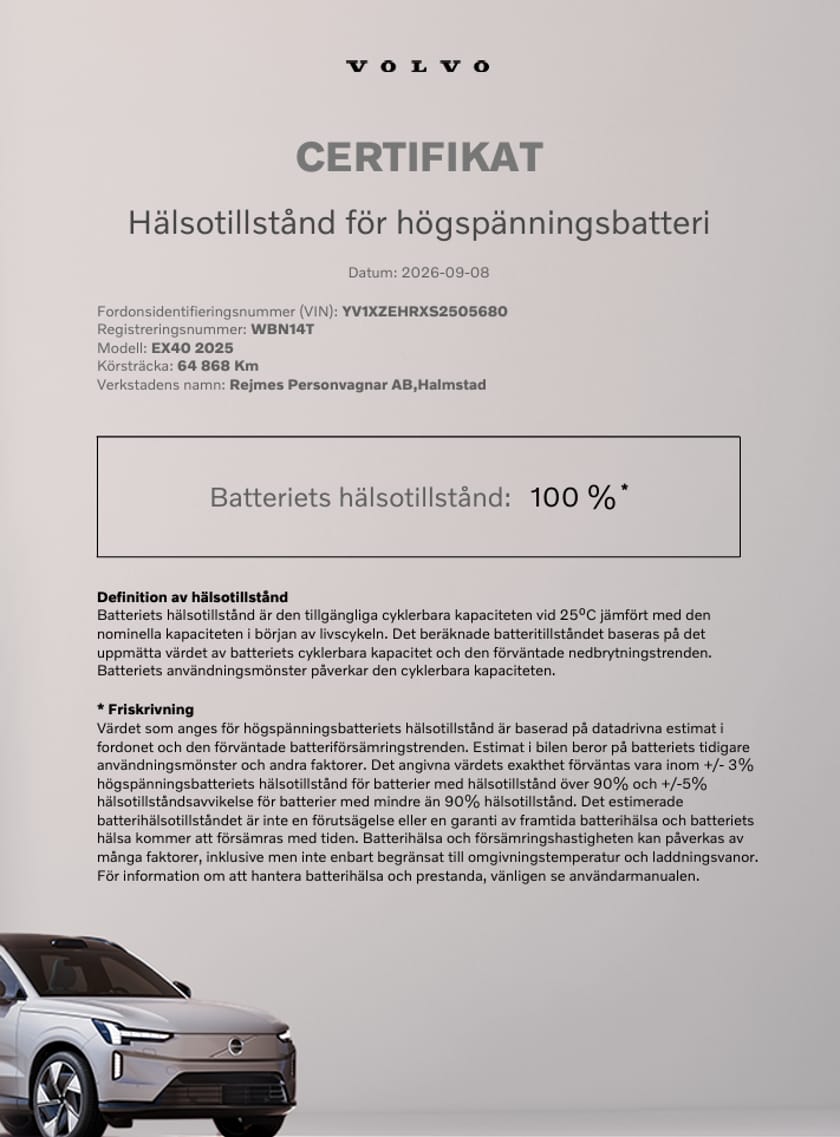 Bild 5 av Volvo EX40 Single Motor Extended Range