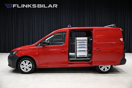 Volkswagen Caddy Cargo Maxi DSG 122HK Inredd|Dubbeldörr|Drag|Värmare|Backkamera