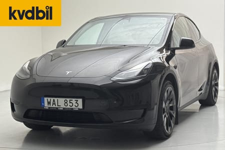 Tesla Model Y Standard Range RWD Vit läderinredning Vinterhjul Panorama