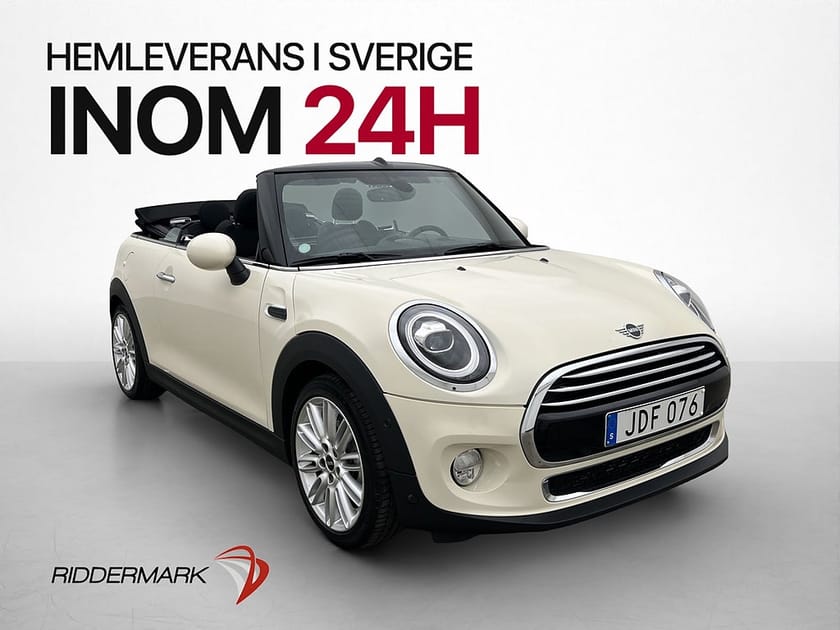 Bild 3 av MINI Cooper Convertible Cabrio 136hk P-sensor Halvskinn Farthållare