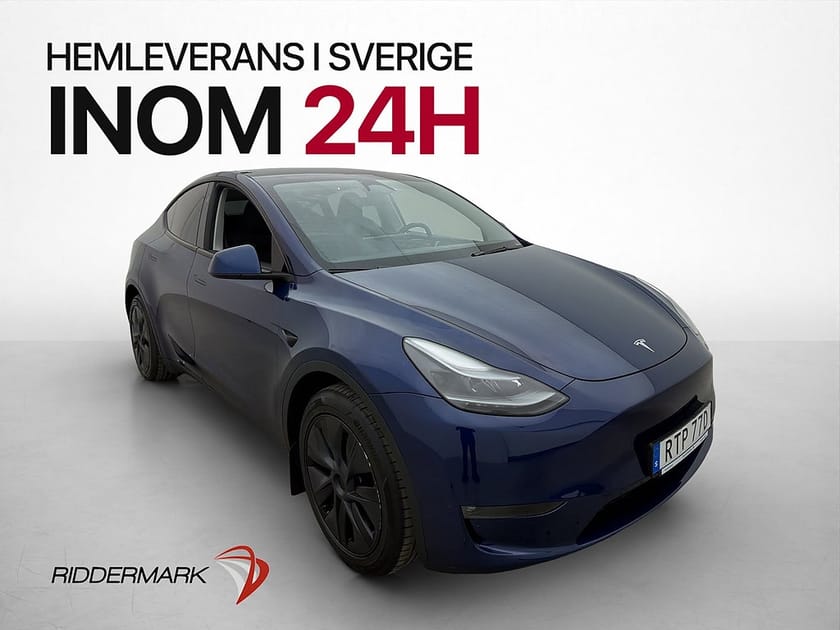 Bild 1 av Tesla Model Y Long Range AWD Svensksåld Autopilot Dragkrok