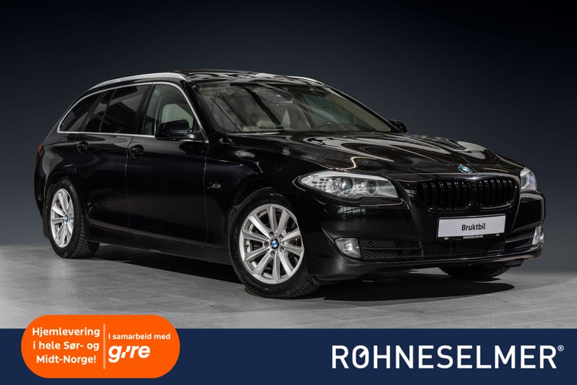 Bilde 1 av BMW 520d Touring 163hk Krok Webasto Panorama Comfort-stoler