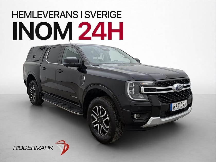Bild 1 av Ford Ranger Dubbelhytt Limited 2.0 e-4WD Värm Drag 360° CARPLAY Moms