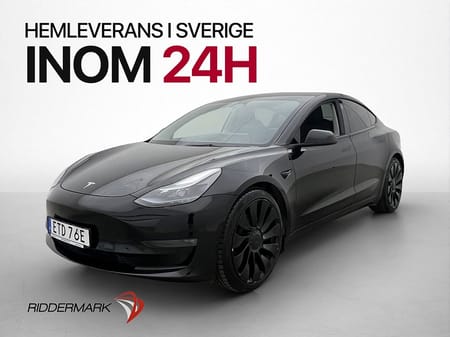 Tesla Model 3 Long Range AWD Värmepump Autopilot Pano