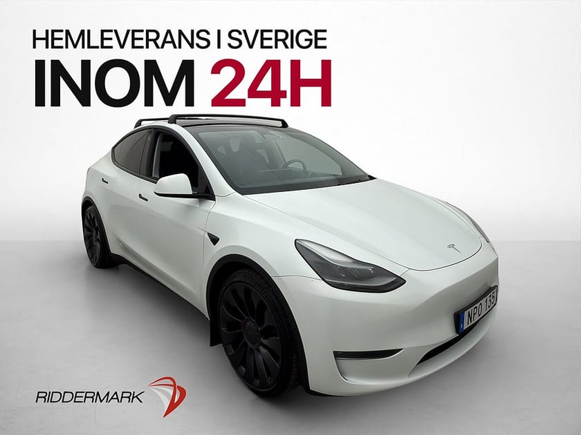 Bild 1 av Tesla Model Y Performance AWD Dragkrok Pano AP Sv.Såld