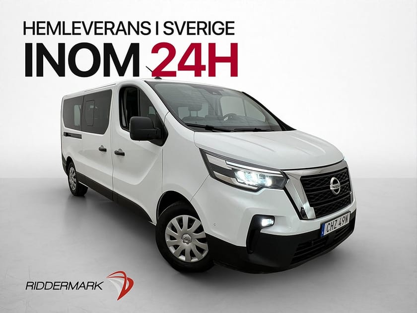 Bild 1 av Nissan Primastar Crew Lång Värm Drag Kamera 9-Sits CARPLAY Moms