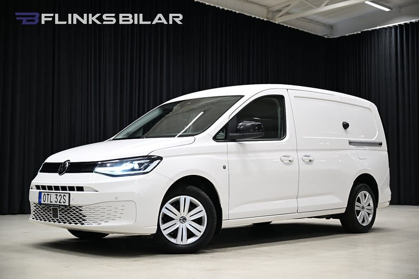 Bild 1 av Volkswagen Caddy Cargo Maxi DSG 122HK Nedlackad|LED|Dubbeldörr|Inredd|Moms|SeUtr!!