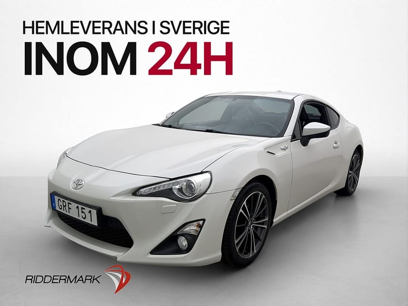 Bild 3 av Toyota GT86 2.0 H4 200hk Svensksåld 3-Brukare Sportstolar
