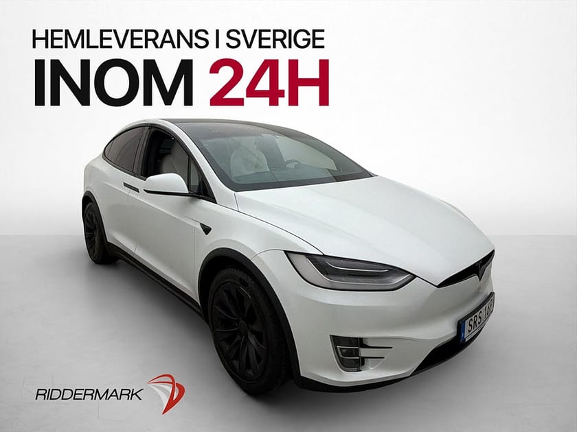 Bild 1 av Tesla Model X Long Range "FSD" Ljus Interiör Dragkrok MOMS