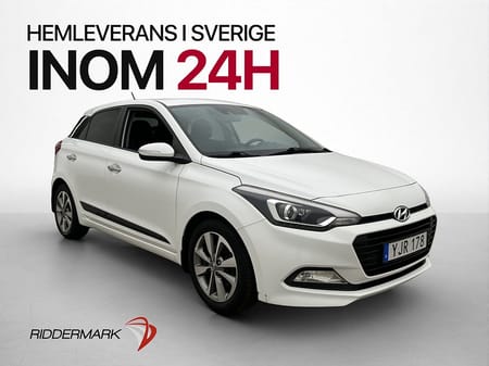 Hyundai i20 120hk Premium Plus Kamera Rattvärme Farthållare