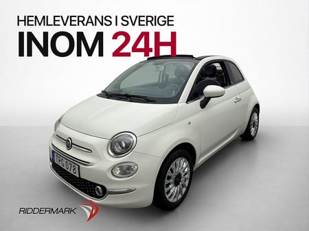 Fiat 500C 69hk Lounge Cabriolet Värmare P-Sensorer BT