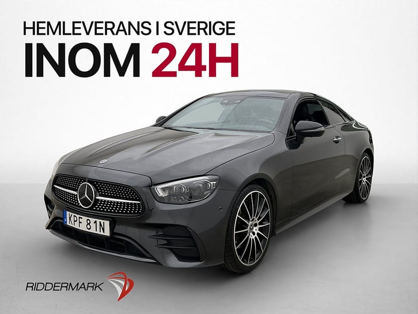 Bild 1 av Mercedes-Benz E 200 Coupé AMG Pano Burmester Nav 360° Värmare