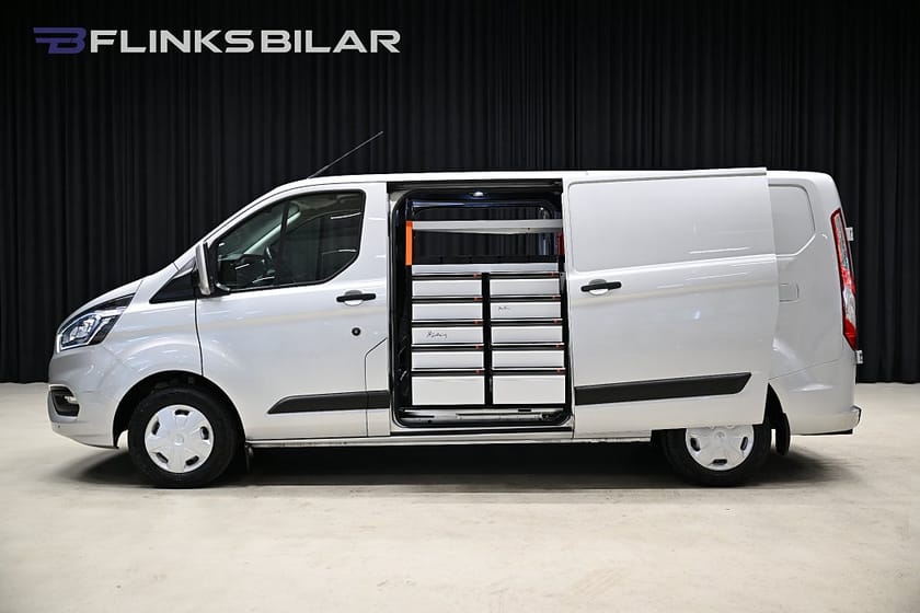 Bild 4 av Ford Transit Custom 300 130HK L2 Dubbeldörr|Inredd|Drag|Värmare|Lågmil|Leasbar