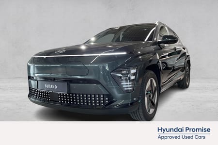 Hyundai Kona Electric Long Range LR Premium/506 km/Skinn/R.kamera/App/Demobil/S+V.hjul