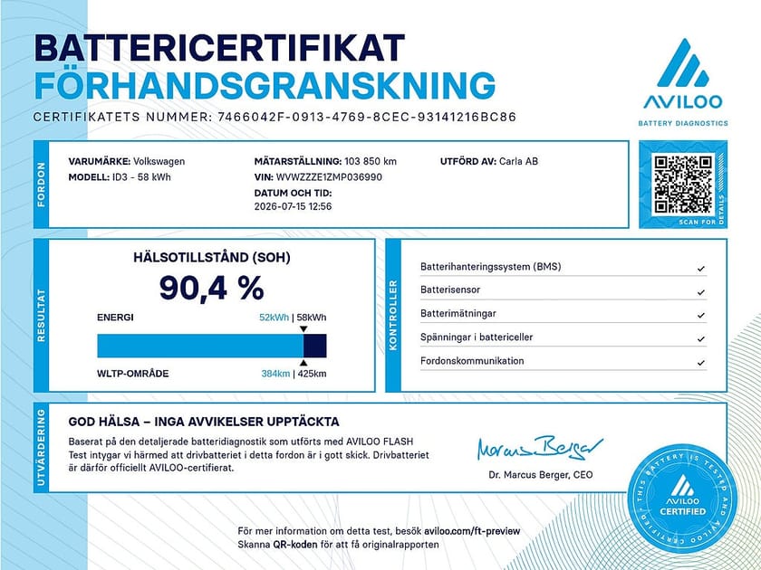 Bild 3 av Volkswagen ID.3 Pro Performance Life PDC LED Navi AdapFart
