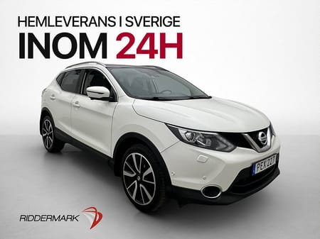 Nissan Qashqai 115hk Tekna Pano 360° Navi Halvskinn Dragkrok