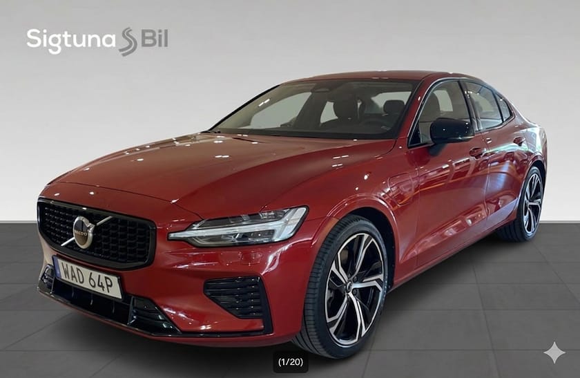 Bild 1 av Volvo S60 Recharge T8 II AWD R-Design / Drag / Backkamera / Läder