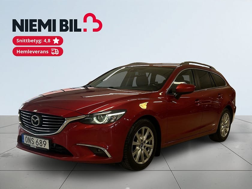 Bild 1 av Mazda 6 Wagon 2.2 AWD Mvärmare Navigation Farthållare S&V-däck