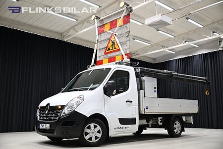 Renault Master Chassi Cab dCi 125HK Flak|Kranbil|HIAB-Kran|Lågmil|EnÄgare|Leasbar