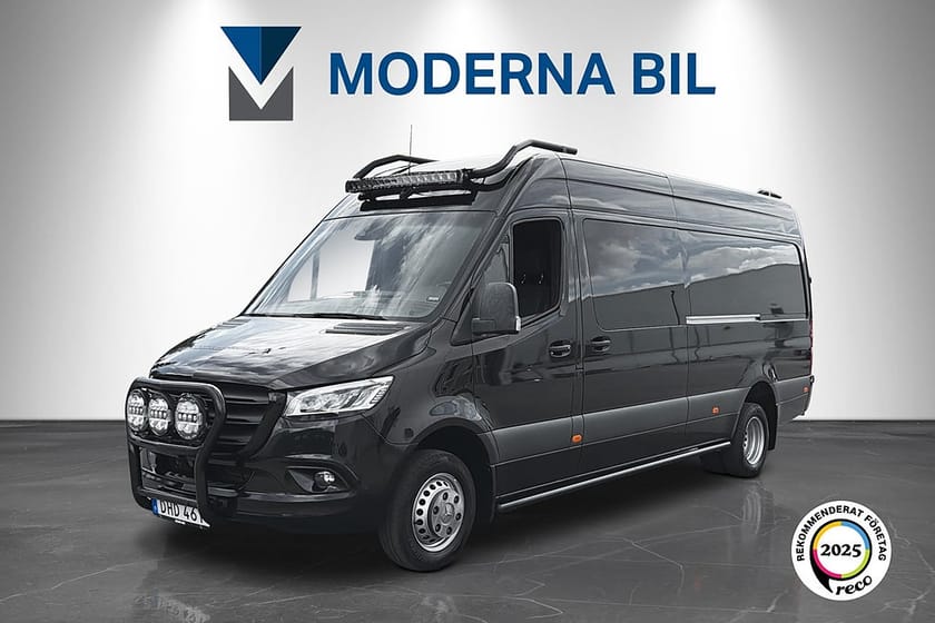 Bild 1 av Mercedes-Benz Sprinter 519 CDI Panel Van Mixto 190hk Crossbuss Moms Drag B-kort Påkostad