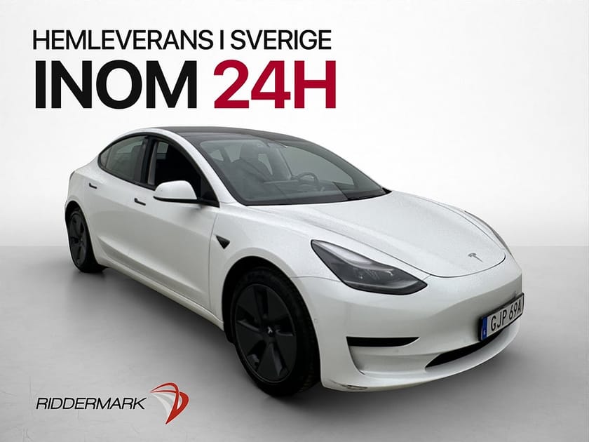 Bild 1 av Tesla Model 3 Standard Range Plus Värmepump Svensksåld