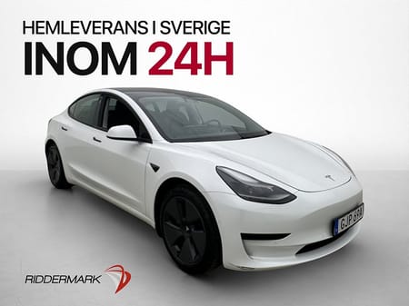 Tesla Model 3 Standard Range Plus Värmepump Svensksåld