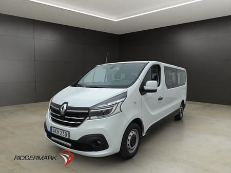 Renault Trafic Grand Kombi Lång Värm Drag Kamera 9-Sits Moms