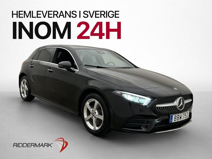 Bild 1 av Mercedes-Benz A 250 e 250e AMG Värmare Pano Wide Kamera Navi MOMS