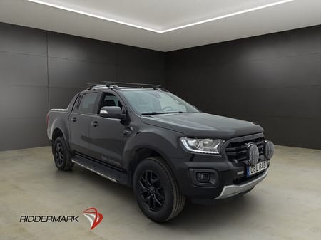 Ford Ranger Dubbelhytt Wildtrak 213hk 4x4 Värm Drag Släde CARPLAY Moms
