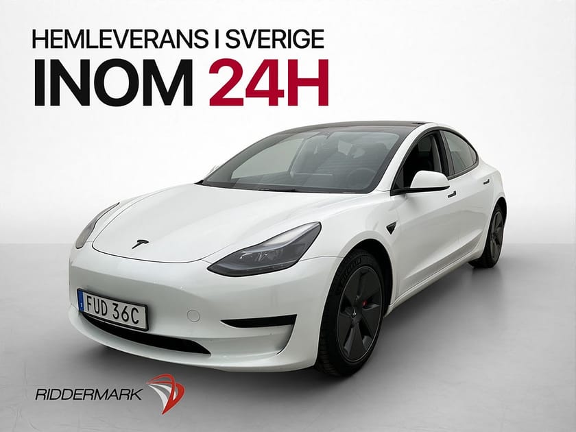 Bild 1 av Tesla Model 3 Standard Range Värmepump Autopilot Svensksåld