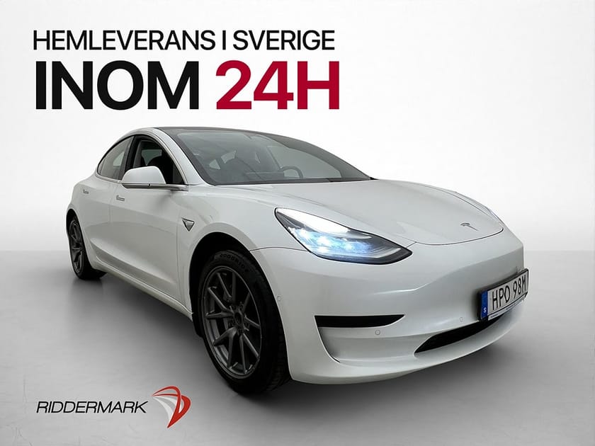Bild 1 av Tesla Model 3 Standard Range Plus Dragkrok Svensksåld